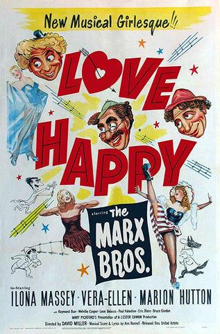 Love Happy (1949) - Marx Brothers   Colorized Version  DVD