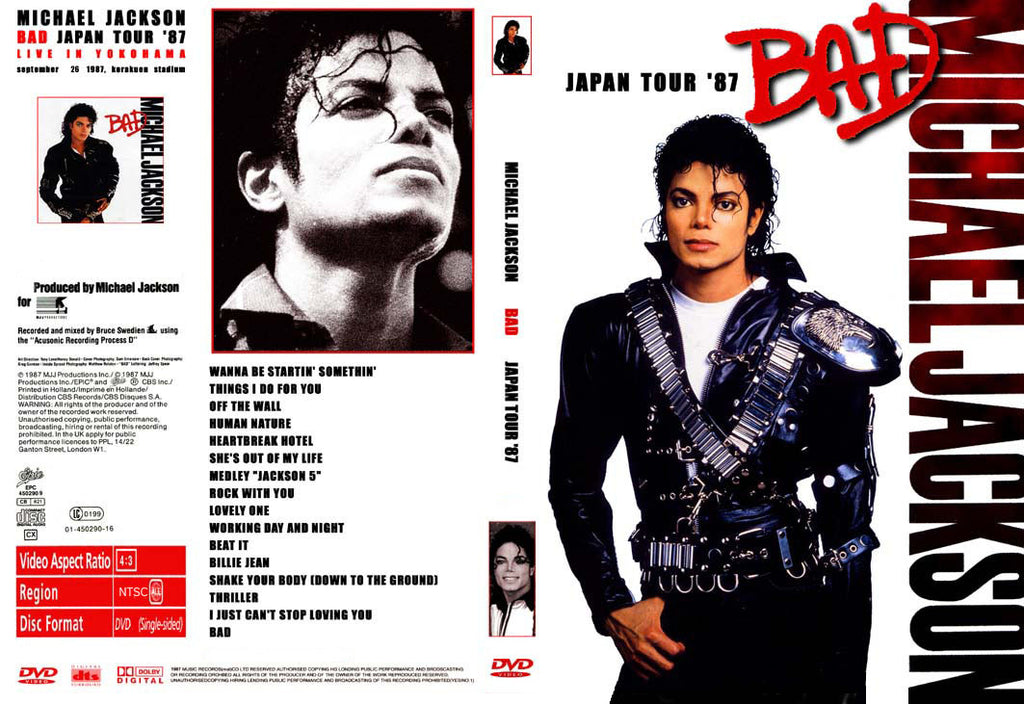 Michael Jackson : Bad Tour 1987 - Live In Yokohama  DVD
