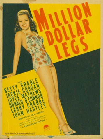 Million Dollar Legs (1939) - Betty Grable  DVD
