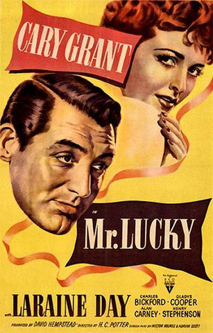 Mr. Lucky (1943) - Cary Grant   Colorized Version  DVD