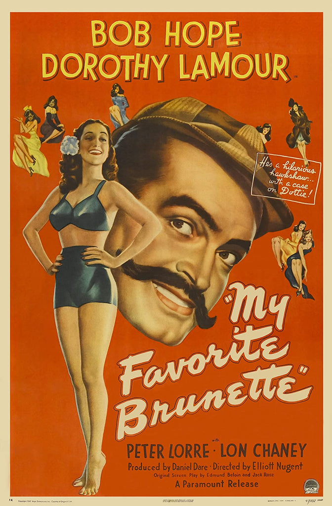 My Favorite Brunette (1947) - Bob Hope  DVD  Colorized Version
