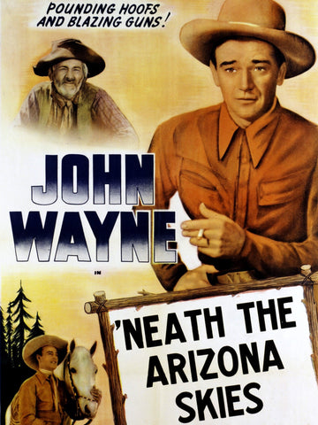 Neath The Arizona Skies (1934) - John Wayne  Colorized Version  DVD