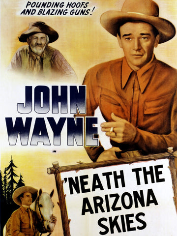 Neath The Arizona Skies (1934) - John Wayne  Colorized Version