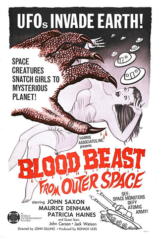 Blood Beast From Outer Space (1965) - John Saxon  Colorized Version  DVD