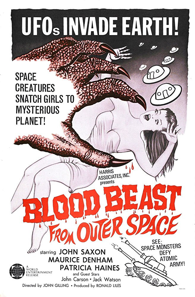 Night Caller AKA Blood Beast From Outer Space (1965) - John Saxon  Colorized Version DVD