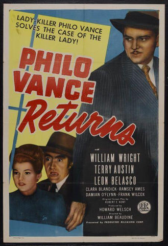 Philo Vance Returns (1947) - William Wright  Colorized Version DVD