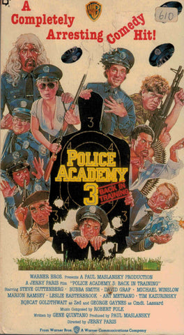 Police Academy 3 : Back In Training (1986) - Steve Guttenberg  VHS