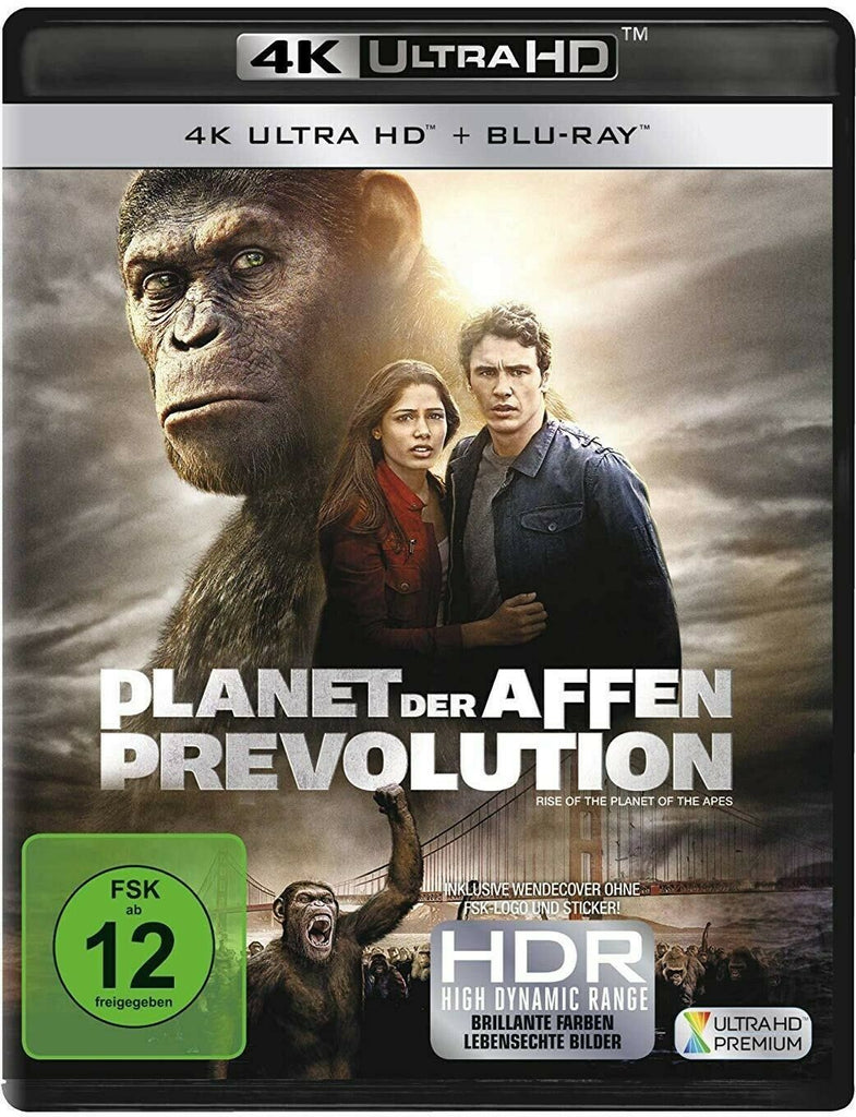 Rise Of The Planet Of The Apes (2011) - James Franco  4K Ultra HD + Blu-ray