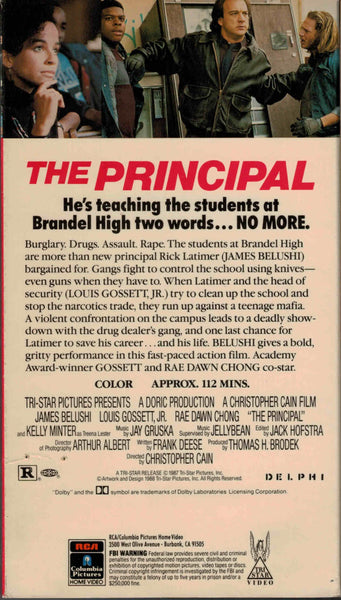 The Principal (1987) - James Belushi  VHS