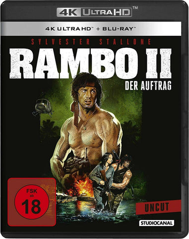 Rambo : First Blood Part 2 (1985) - Sylvester Stallone 4K Ultra HD + Blu-ray Disc