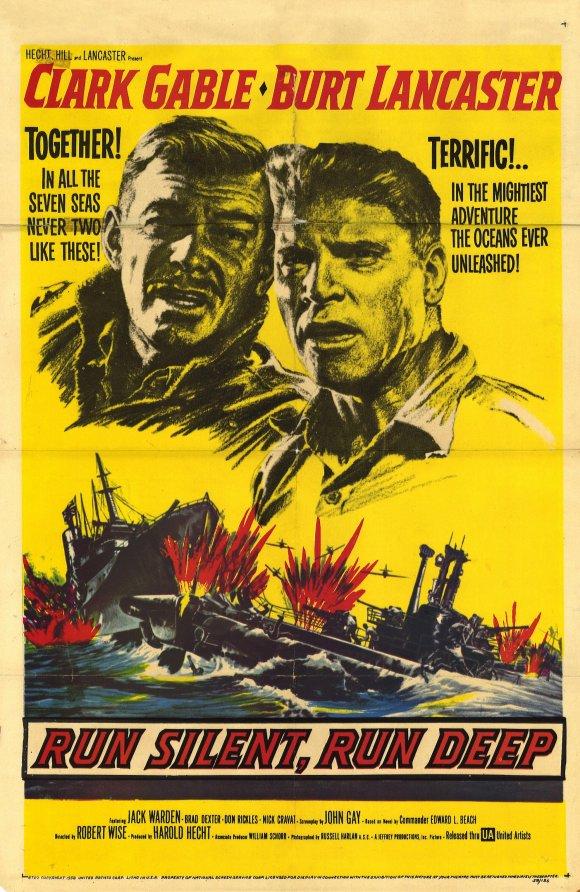 Run Silent, Run Deep (1958) - Clark Gable  DVD  Colorized Version