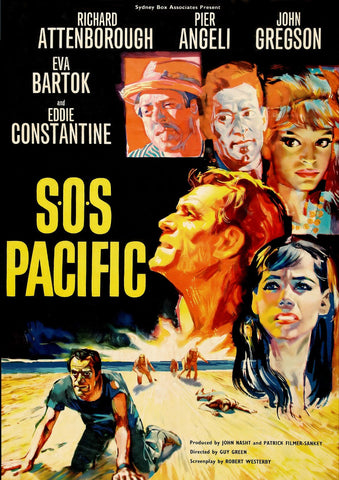 SOS Pacific (1959) - Richard Attenborough  Colorized Version
