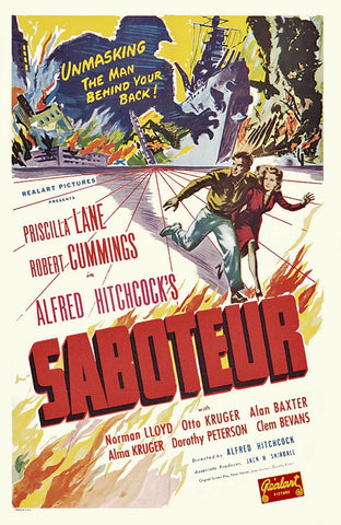 Saboteur (1942) - Alfred Hitchcock  DVD  Colorized Version
