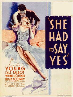 She Had To Say Yes (1933) - Loretta Young  DVD