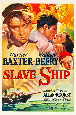 Slave Ship (1937) - Wallace Beery  Colorized Version DVD