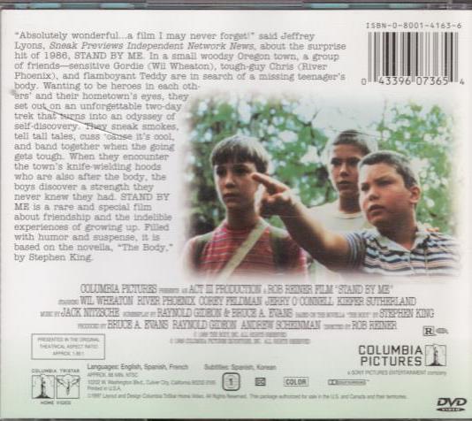 Stand By Me (1986) - River Phoenix  DVD