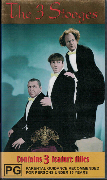 The Three Stooges  3x VHS Set (PAL)