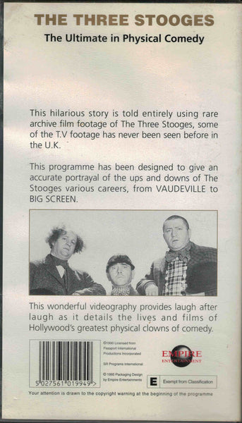 The Three Stooges : Videography  VHS (PAL)