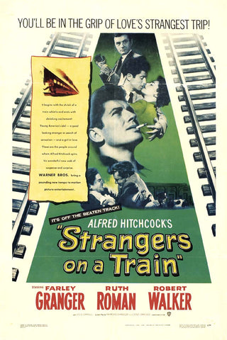 Strangers On A Train (1951) - Farley Granger  DVD  Colorized Version