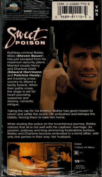 Sweet Poison (1991) - Steven Bauer  VHS