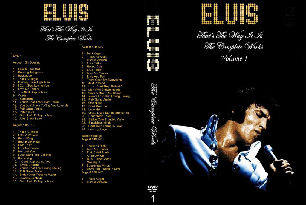 Elvis - The Complete Works : Vol.1 ( TTWII ) DVD