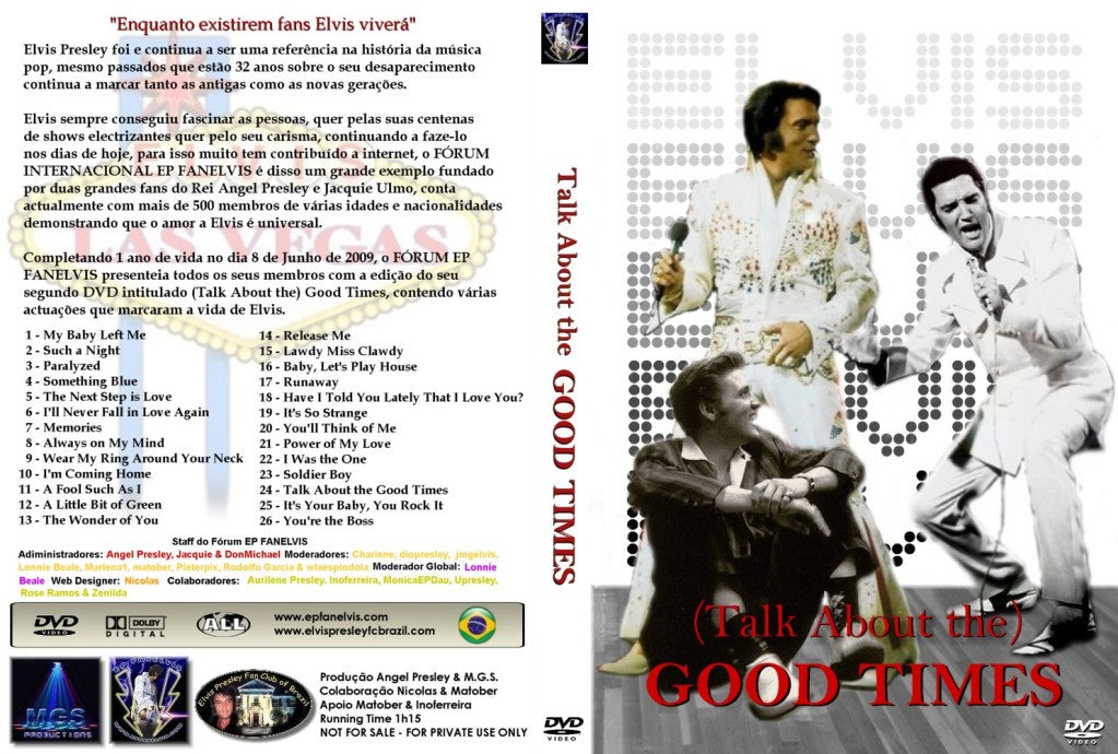 Talk About The Good Times  DVD