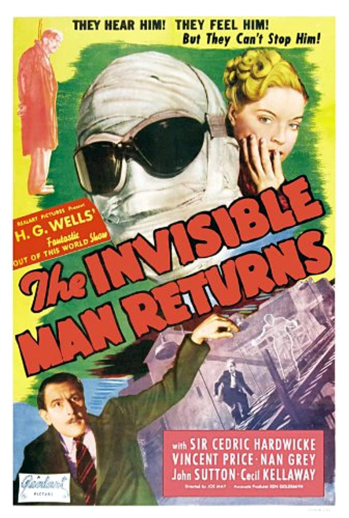 The Invisible Man Returns (1940) - Vincent Price  DVD  Colorized Version