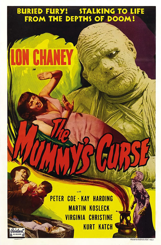 The Mummy's Curse (1944) - Lon Chaney  DVD  Colorized Version