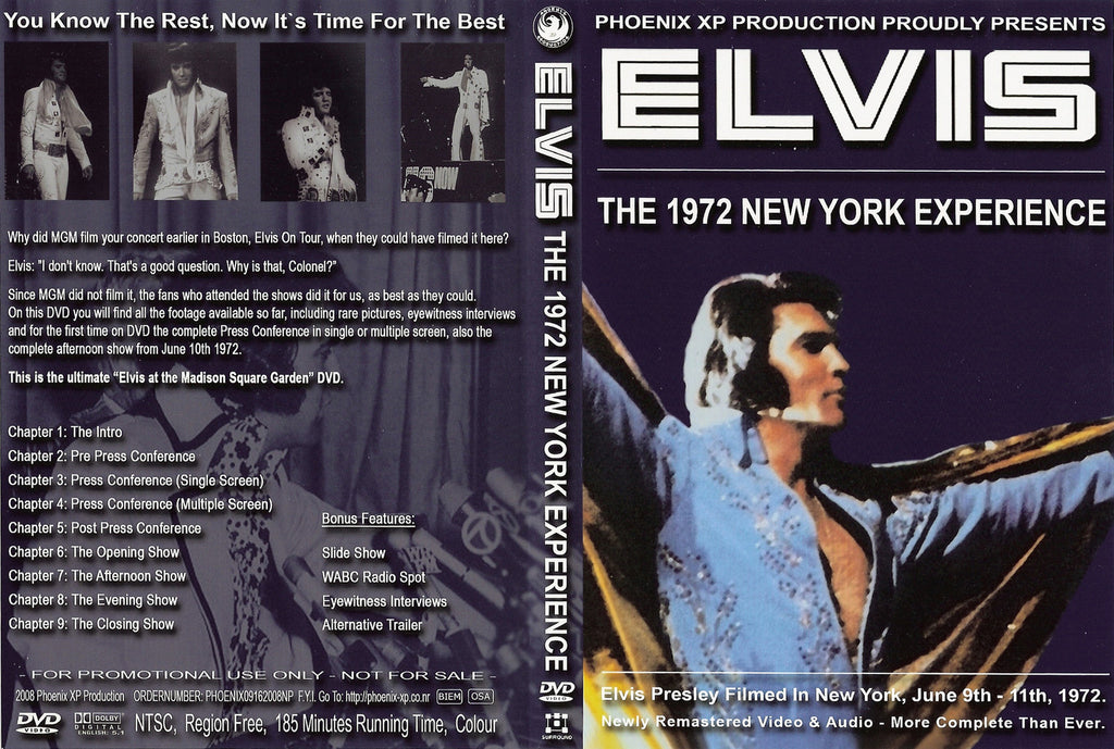 Elvis - The 1972 New York Experience DVD