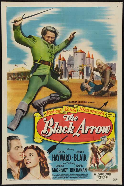 The Black Arrow (1948) - Louis Hayward  DVD  Colorized Version
