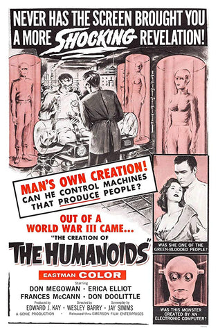 The Creation Of The Humanoids (1962) - Don Megowan  DVD