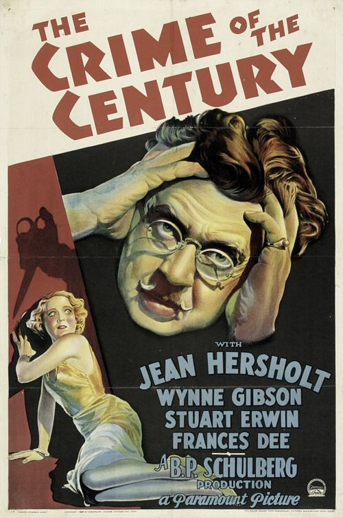 The Crime Of The Century (1933) - Jean Hersholt  DVD