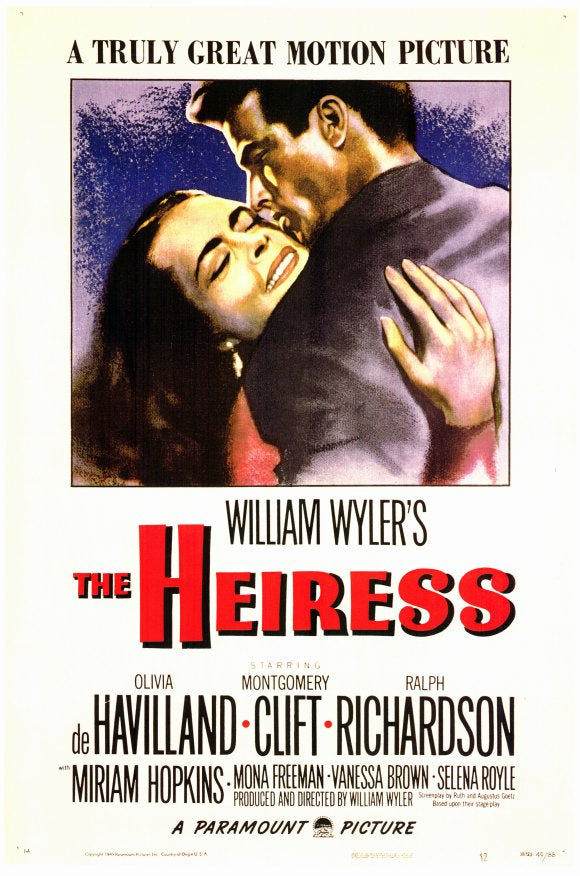 The Heiress (1949) - Montgomery Clift  Colorized Version  DVD