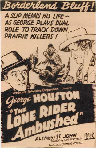 The Lone Rider Ambushed (1941) - George Houston  DVD