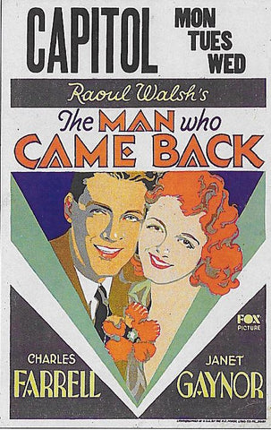 The Man Who Came Back (1931) - Janet Gaynor  DVD