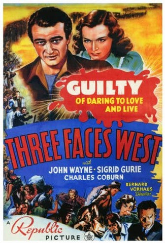 Three Faces West (1940) - John Wayne  Colorized Version  DVD