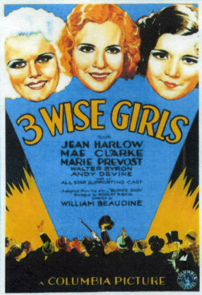 Three Wise Girls (1931) - Jean Harlow  DVD  Colorized Version