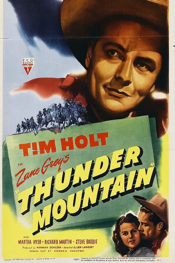 Thunder Mountain (1947) - Tim Holt  DVD