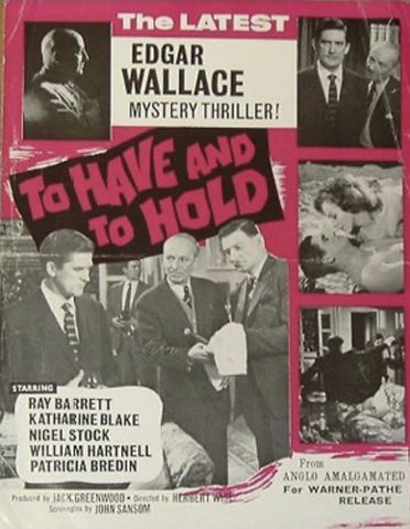 To Have And To Hold (1963) - Ray Barrett  DVD