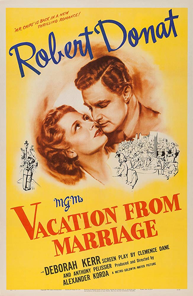 Vacation From Marriage (1945) - Robert Donat  DVD