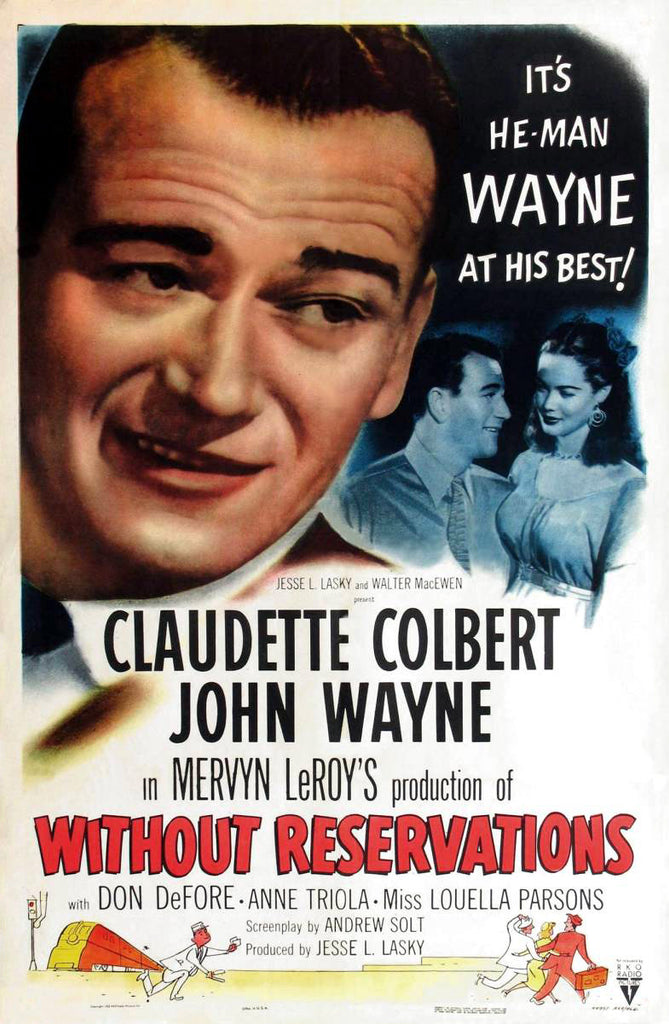 Without Reservations (1946) - John Wayne  Colorized Version  DVD