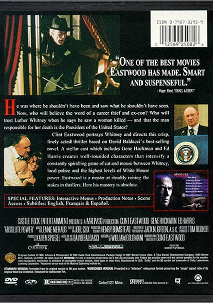 Absolute Power (1997) - Clint Eastwood  DVD