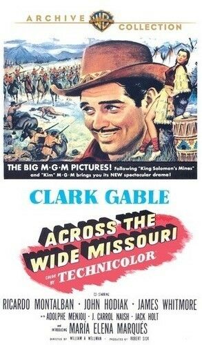 Across The Wide Missouri (1951) - Clark Gable  DVD