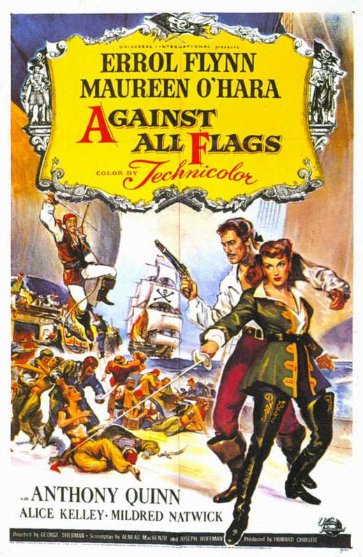 Against All Flags (1952) - Errol Flynn  DVD