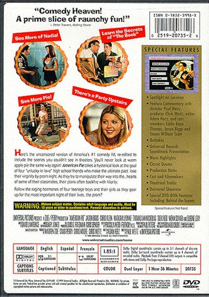 American Pie : Unrated Collector´s Edition (1999) - Jason Biggs  DVD