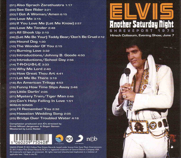 Elvis Presley - Another Saturday Night (Shreveport 1975) FTD CD