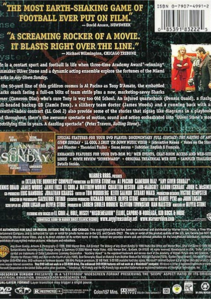 Any Given Sunday (1999) - Al Pacino  DVD