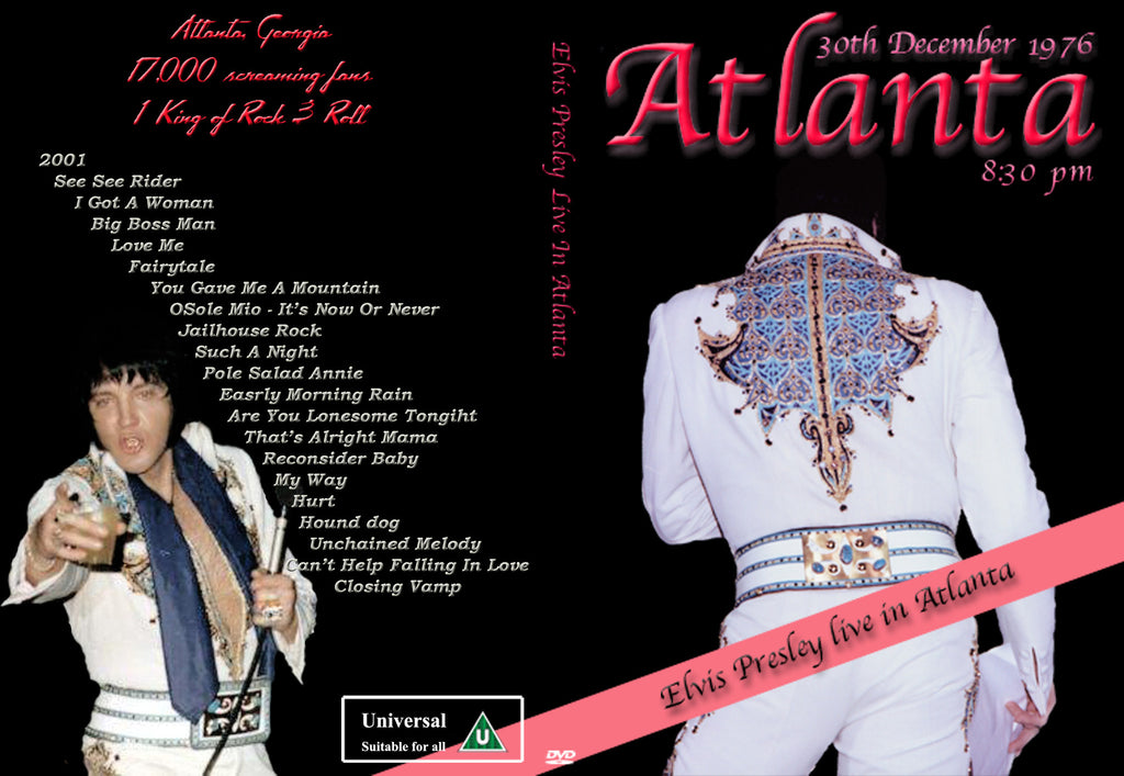 Elvis - Live In Atlanta,GA 1975-1976  DVD