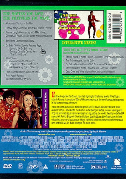 Austin Powers: The Spy Who Shagged Me (1999) - Mike Myers  DVD