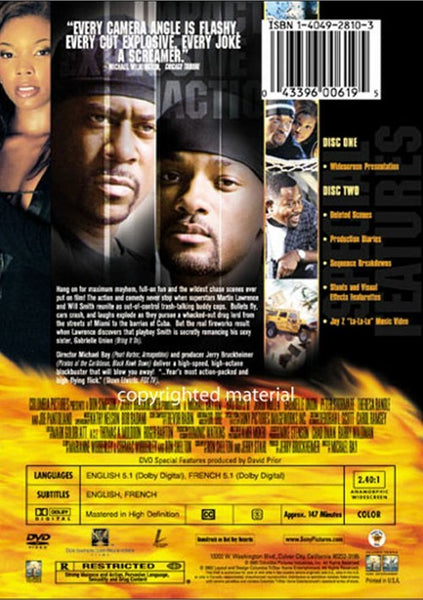 Bad Boys II: 2 Disc Edition (2003) - Will Smith  DVD
